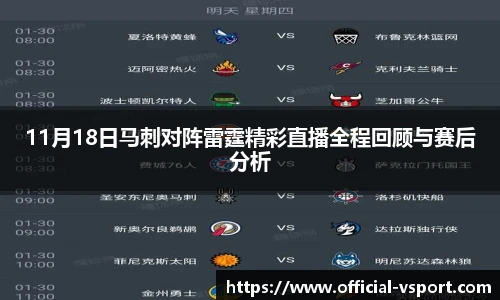 11月18日马刺对阵雷霆精彩直播全程回顾与赛后分析